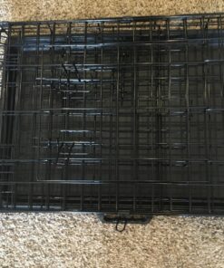 Paws & Pals Dog Crate, 24" Pet Cage, Wire Metal Kennel, with Tray, Foldable & Portable, Durable Steel Wire, Easy Setup, Ideal for Puppies & Kittens, Black 24.0"L x 16.0"W x 20.0"H 30 813XB648e2L