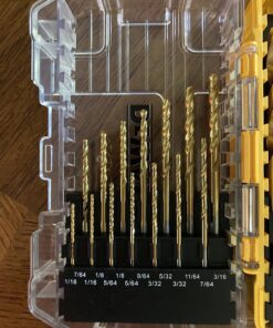 DEWALT Titanium Nitride Coated Drill Bit Set, Pilot Point, 21-Piece (DW1361) 21-Piece Drill Bit Set 38 813XHWGG0OL
