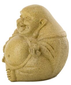 Top Collection Mini Happy Buddha Laughing Statue - Hand Painted Essence of Joy Big Belly Buddha in Sandstone Finish - 3.25Inch Collectible East Asian New Age Lucky Buddha Figurine 14 813XxR2VD2L