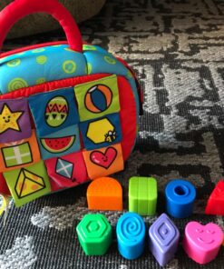 Melissa & Doug K's Kids Take-Along Shape Sorter Baby Toy With 2-Sided Activity Bag and 9 Textured Shape Blocks - Sensory / Travel /Toys For Toddlers And Infants 51 813Y n97OXL