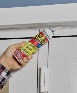 Flex Shot, 8 oz, Almond, Flexible Rubber Silicone Sealant, Waterproof Caulk, UV Resistant, No Caulk Gun Needed, Perfect for Kitchen, Bath, Showers, Sinks, Baseboards 12 813Z84dF4XL