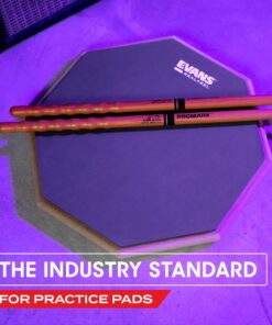 Evans RealFeel - Drum Practice Pad - Drum Pad - Drummer Practice Pad - Gum Rubber & Neoprene, 2 Sided, 12 Inch 2-Sided 23 813ZwfAMNL 1