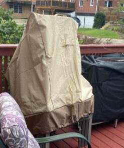 Classic Accessories Veranda Water-Resistant 25.5 Inch Stackable Patio Chair Cover, Pebble 54 813a9o6SSDL