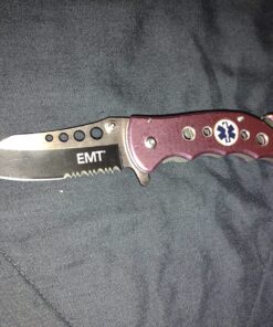 TAC Force TF-498 Series Spring Assist Folding Knife, Half-Serrated Blade, 4.5-Inch Closed Pink EMT 35 813bOQ76k3L