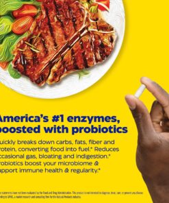 Enzymedica Digest Gold + Probiotics, 2-in-1 Formula for Gut Health, Digestive Enzymes & 1.5 Billion Active Probiotic Cultures, 45 Count (FFP) 45 Capsules (FFP) 15 813fcrqDSiL