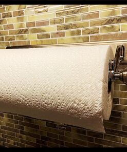 iDesign Steel Versatile Wall Mount Paper Towel Holder The York Lyra Collection, 15.3" x 5.2" x 2", Chrome 15.3" x 5.2" x 2" 24 813fi1VHOcL