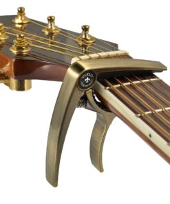 Alternative view of Nordic Essentials Guitar Capo Deluxe with Carrying Pouch - Brushed Metallic Bronze