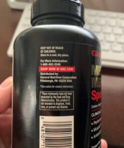 GNC Mega Men Sport Daily Multivitamin for Performance, Muscle Function, and General Health -180 Count 180 Count (Pack of 1) 32 813g4hMLsCL