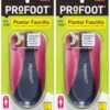 PROFOOT Plantar Fasciitis Orthotics, Women's 6-10, 2 Pairs