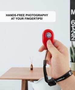 CamKix Camera Shutter Remote Control with Bluetooth Wireless Technology - Create Amazing Photos and Videos Hands-Free - Works with Most Smartphones and Tablets (iOS and Android) Red 16 813i29hXW1L