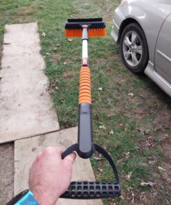 5in1 Car Snow Ice Scraper and Brush for Car SUV Trucks, 1x Ice Snow Shovel, 1x Heavy Duty 42" Extendable Snow Cleaning Brush Squeegee Broom, 1x Scratch Ice Snow Scraper Remover for Car Windshield 42" With Shovel 69 813kEnWIjbL