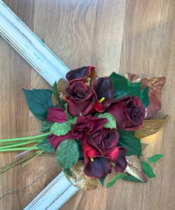 Luyue 20 Pcs Fake Calla Lily Artificial Flowers Bridal Wedding Bouquet Latex Real Touch Flower Home Kitchen Office Decor-Brick Red Brick Red 29 813krPqDFzL