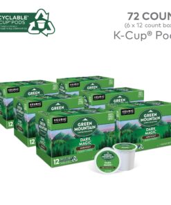 Green Mountain Coffee Roasters Dark Magic Keurig Single-Serve K-Cup Pods, Dark Roast Coffee, 72 Count (6 Packs of 12) 12 Count (Pack of 6) 25 813ktcJu11L