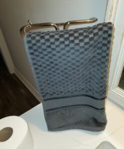 iDesign Metal Hand Towel Rack, The Axis Collection – Holds 2 Hand Towels, 7.75” x 6.25” x 13.5”, Chrome 41 813kvYKwJbL