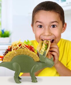 Alternative view of Funwares Original Tricerataco - The Ultimate Dinosaur Taco Holder, Fun and Practical White Elephant Gift, Hold 2 Tacos