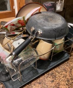 Polder KTH-615 Dish Rack & Tray 4 PC Combo– Advantage System Includes Rack, Drain Tray, Removable Drying Tray & Cutlery Holder – Stainless Steel & Plastic 4-piece 70 813nvLnkcWL