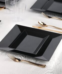 360 Piece Plastic Silverware Set – Disposable Gold Forks, Spoons, Knives – Bulk Flatware Utensil Party Supplies for Wedding, Birthday, All Occasions Metallic Gold 23 813o ASrdTL