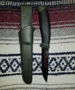 Morakniv Companion Fixed Blade Outdoor Knife with Sandvik Stainless Steel Blade, 4.1-Inch, Military Green 43 813p7Af8LCL