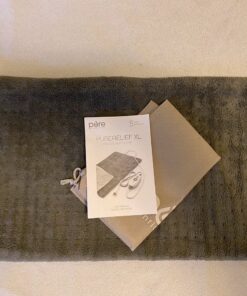 Pure Enrichment® PureRelief™ XL Heating Pad - 12" x 24" Electric Heating Pad for Back Pain & Cramps, 6 Heat Settings, FSA/HSA Eligible, Soft Machine Wash Fabric, Auto-Off & Moist Heat (Charcoal Gray) 41 813rCwfrfZL