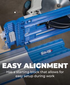 Kreg KMA3700 Accu-Cut XL - Track Saw Guide - With Universal Sled - Make Cross-, Rip- & Angled-Cuts Easily - Straight Cut Guide Track System - Circular Saw Track Guide 24 813rKxBKEsL