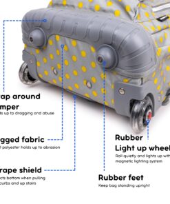 J World New York Kids' Lollipop Rolling Backpack & Lunch Bag Set, Candy Buttons, One Size 11 813umEi7UhL