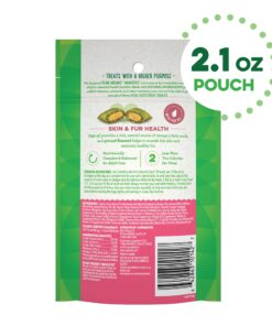 Alternative view of FELINE GREENIES SMARTBITES Skin & Fur Crunchy and Soft Natural Cat Treats, Salmon Flavor, 2.1 oz. Pack 2.1 Ounce (Pack of 1)