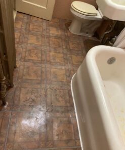 Nexus Self Adhesive 12-Inch Vinyl Floor Tiles, 20 Tiles - 12" x 12", Spanish Rose Pattern - Peel & Stick, DIY Flooring for Kitchen, Dining Room, Bedrooms & Bathrooms by Achim Home Decor 58 813xrgWohVL