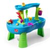 Step2 Rain Showers Splash Pond Toddler Water Table, Outdoor Kids Water Sensory Table, Ages 1.5+ Years Old, 13 Piece Water Toy Accessories, Blue & Green Without Umbrella PlaySet 56 814 ItDZ5JL 2