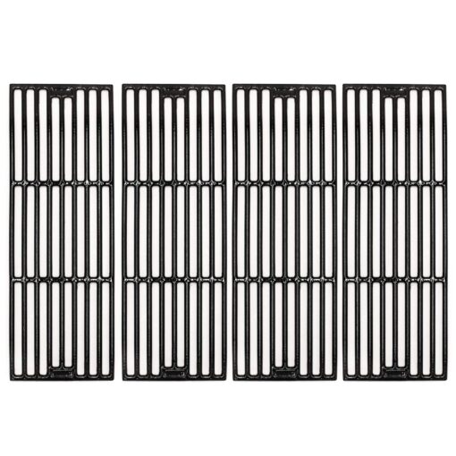 Hongso PCE051 Porcelain Coated Cast Iron Grill Grid Grates Replacement for Chargriller Gas Grill Models 2121, 2123, 2222, 2828, 3001, 3030, 3725, 4000, 5050, 5252, 5650,9020. Sold as a Set of 4