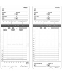 50 uPunch Time Cards for HN4000… 50 uPunch Time Cards 4 8149kzEl0GL