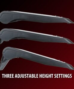 ENHANCE Gaming Laptop Cooling Pad Stand with LED Cooler Fans , Adjustable Height , & Dual USB Port for 17 inch Laptops - 5 Ultra Quiet High Performance Fans 2630 RPM & Built-In Bumpers - Red 25 8149oM4hSML 1