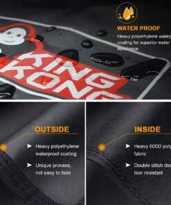 Kingkong 7149 Premium Grill Cover for Weber Charcoal Grills, 22.5-Inch (Compared to the 7149 Grill Cover) Including Grill Brush and Tongs. Charcoal Grills - 22.5'' 25 814AQvKXOBL