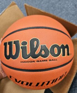 WILSON Evolution Indoor Game Basketballs - Size 5, Size 6 and Size 7 Brown - Game Ball Size 7 - 29.5" 38 814Ba9mi16L