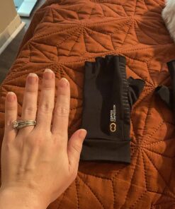 Copper Compression Arthritis Gloves | Fingerless Arthritis Carpal Tunnel Pain Relief Gloves For Men & Women | Hand Support Wrist Brace For Rheumatoid, Tendonitis, Swelling, Crocheting, Typing (M) Black Medium (1 Pair) 38 814Bm7CbidL 2