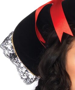 Leg Avenue Women's Swashbuckler Pirate Hat Red/Black 17 814BroX5LxL