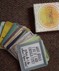 Sunny Present Empowering Questions Cards - 52 Cards for Mindfulness & Meditation, Writing, or Any Other Process You Choose - The Original Deck 27 814CBZqz2DL