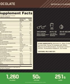 Optimum Nutrition Serious Mass, Weight Gainer Protein Powder, Chocolate, 6 Pound (Packaging May Vary) 6 Pound (Pack of 1) 31 814DUhsoIJL