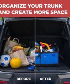 Trunk Crate Pro Collapsible Portable Multi Compartments Heavy Duty Non-Slip Cargo Trunk Organizer Storage, Blue Large 29 814EgqySHxL 1
