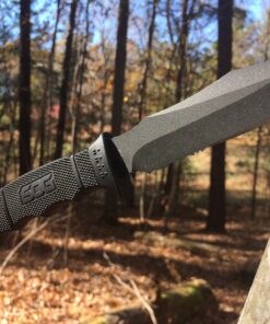 SOG Fixed Blade Knives with Sheath - SEAL Pup Tactical Knife, Survival Knife and Hunting Knife w/ 4.75 Inch Blade and Knife Sheath SEAL Pup - Nylon Sheath 58 814ExXXwML