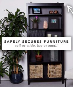 Bébé Earth Anti-Tip Straps (8-Pack) - Baby Proofing & Child Safety Kit, White 24 814FYccMALL 3