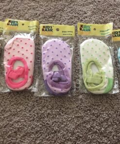 Kisgyst 5 Pairs Baby Girls Toddler Cartoon Dots Anti Slip Skid Foot Socks No-Show Crew Cotton Socks Sneakers 10-30 Months 21 814FrzjWCLL