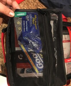 Surviveware Comprehensive Premium First Aid Kit Emergency Medical Kit for Trucks, Cars, Camping, Office and Sports and Outdoor Emergencies - Large 200 Piece Set Regular 45 814GQwqb6oL