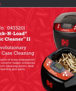 Alternative view of Hornady Lock-N-Load Sonic Cleaner 2L, 110V, 043320 - Premium Way to Clean Gun Parts & Bullet Casings - 80 Watt Heated Ultrasonic Cleaner Helps Remove Built-Up Carbon Residue with High Frequency Energy