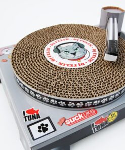 Alternative view of Suck UK Cat Scratcher ; Dj Cat Scratch Turntable ; Cardboard Cat House ; Cat Scratch Pad ; Cat Scratcher House & Cat Playhouse ; Novelty Interactive Cat Toys For Indoor Cats ; Funny Cat Accessories