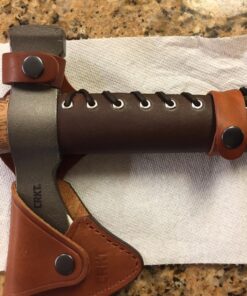 CRKT Woods Chogan Tomahawk Sheath: Full Grained Leather, Multiple Snaps, Belt Loops for Secure Carry of T-Hawk, for Use 2730 D2730 32 814HlsiLruL
