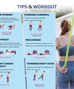 Exercise Bands Resistant Band Workout Excercise Bands for Booty Building with 2 Workout E-Books for Strength Training and Physical Therapy - Fitness Loops for Hips and Leg 5 set blue 26 814I1tdRFZL