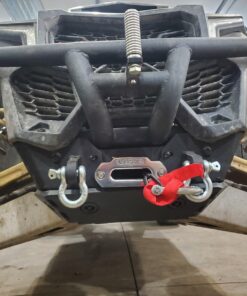 MotoAlliance UTV/ATV 4500lb Winch Kit - 1.8 HP 50 feet Black Synthetic Winch Rope for Off Road Trailer Towing - VIPER Midnight Waterproof Winch 4500 33 814ICTYnuhL