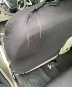 FH Group Car Seat Covers Full Set Cloth - Universal Fit Automotive Seat Covers, Low Back Front Seat Covers, Solid Back Seat Cover, Washable Car Seat Cover For SUV, Sedan And Van Black BLACK Seat Covers 60 814IWNggI2L