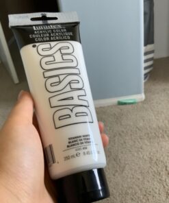 Liquitex BASICS Acrylic Paint, 250ml Tube, Titanium White, 8.45 Fl Oz (Pack of 1) 8.5-oz Tube 31 814J2OJb5YL