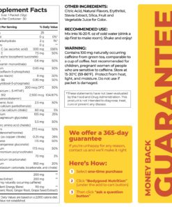 Pureboost Clean Energy Drink Mix + Immune System Support. Sugar-Free Energy with B12, Multivitamins, Antioxidants, Electrolytes (Citrus Sunrise, 30 Count) Citrus Sunrise 31 814MA6VODlL